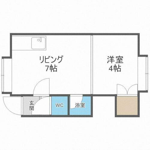 北海道札幌市北区北三十条西５丁目 北３４条駅 1DK アパート 賃貸物件詳細