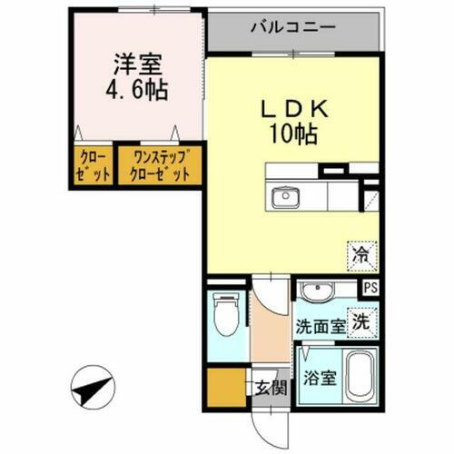 ラ・ジュネス 3階 1LDK 賃貸物件詳細