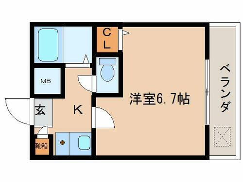 奈良県奈良市中御門町 近鉄奈良駅 1K マンション 賃貸物件詳細
