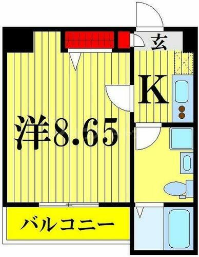 東京都足立区舎人５丁目 見沼代親水公園駅 1K マンション 賃貸物件詳細