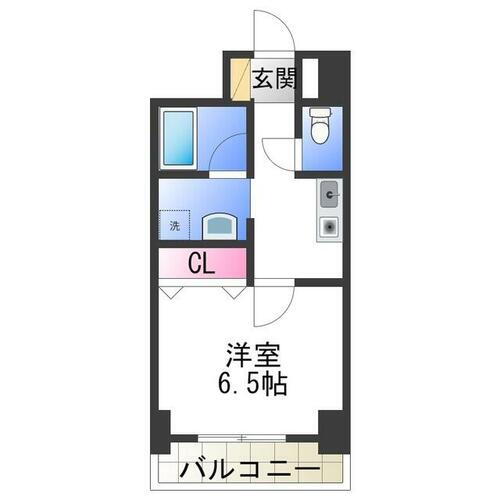 ＧＲＯＯＶＥ平野 2階 1K 賃貸物件詳細