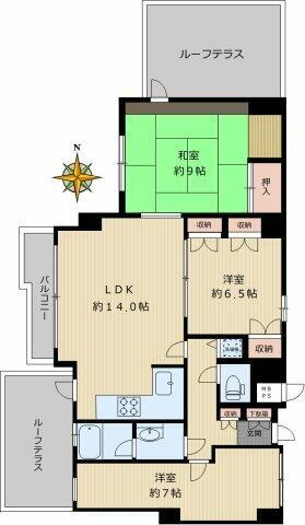朝日白山マンション 12階 3LDK 賃貸物件詳細