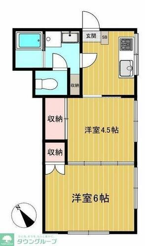 東京都大田区西馬込１丁目 西馬込駅 2K アパート 賃貸物件詳細