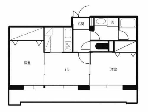 東京都杉並区上高井戸１丁目 八幡山駅 2LDK マンション 賃貸物件詳細