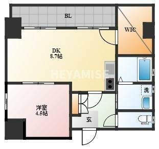 長崎県長崎市鍛冶屋町 思案橋駅 1DK マンション 賃貸物件詳細