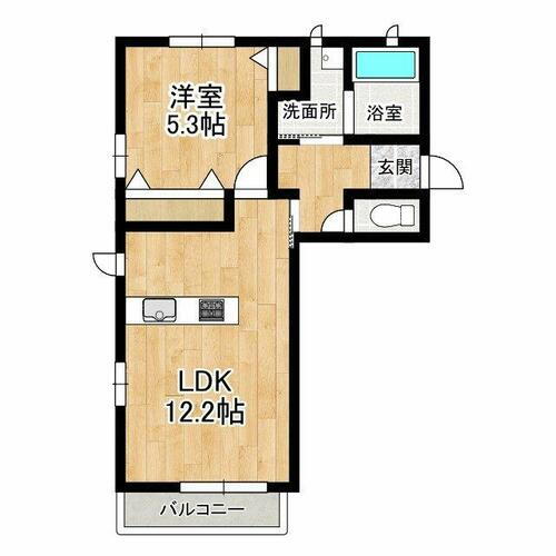 岡山県倉敷市安江 倉敷駅 1LDK アパート 賃貸物件詳細