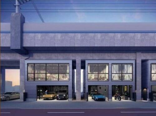 （仮称）東灘高架下ガレージハウス