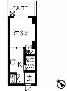 千石明穂ハイツ 1階 1K 賃貸物件詳細
