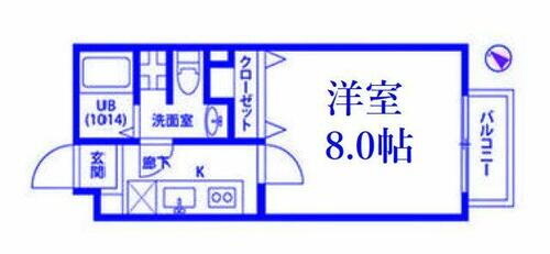 神奈川県川崎市中原区市ノ坪 武蔵小杉駅 1K アパート 賃貸物件詳細