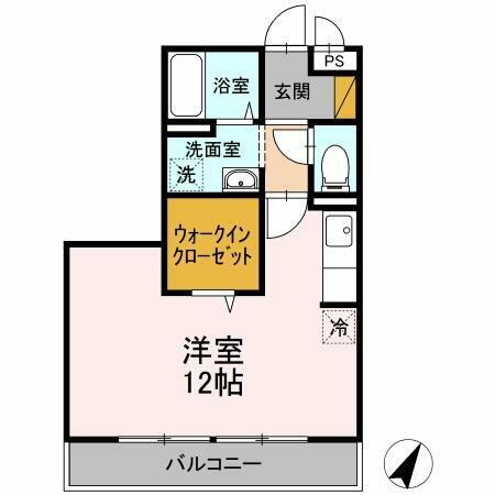 セレニティーホームズＢ 2階 ワンルーム 賃貸物件詳細