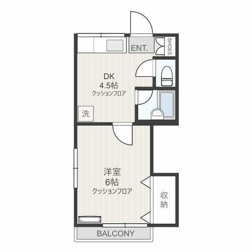 神奈川県川崎市高津区下作延２丁目 溝の口駅 1DK アパート 賃貸物件詳細