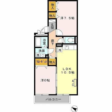 ルミエール甲東園Ⅱ 1階 2LDK 賃貸物件詳細
