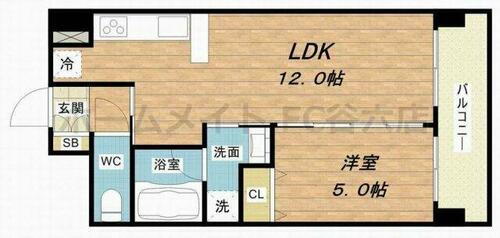 クリスタルコート 3階 1LDK 賃貸物件詳細