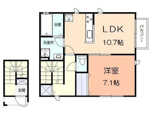 シェモア　０　 2階 1LDK 賃貸物件詳細