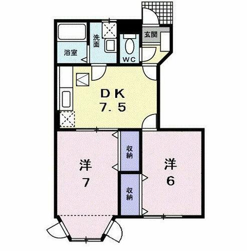 神奈川県足柄上郡大井町上大井 上大井駅 2DK アパート 賃貸物件詳細