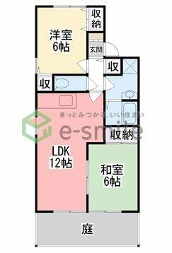 エステート宗崎Ⅰ 1階 2LDK 賃貸物件詳細
