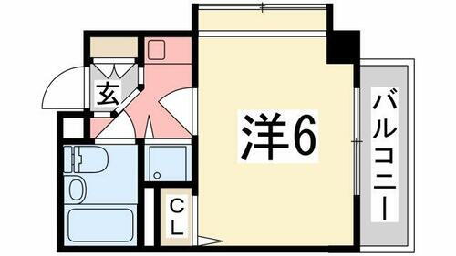 兵庫県姫路市手柄１丁目 手柄駅 1K マンション 賃貸物件詳細