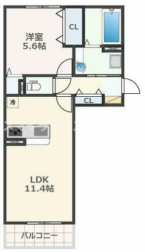 アルバＢ 3階 1LDK 賃貸物件詳細