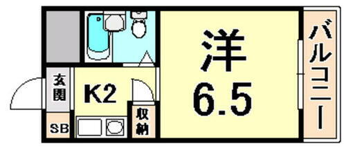 兵庫県尼崎市武庫之荘１丁目 武庫之荘駅 1K マンション 賃貸物件詳細