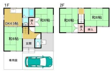 兵庫県姫路市広畑区蒲田 播磨高岡駅 4DK 一戸建て 賃貸物件詳細