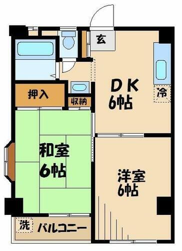 東京都世田谷区桜丘３丁目 千歳船橋駅 2DK マンション 賃貸物件詳細