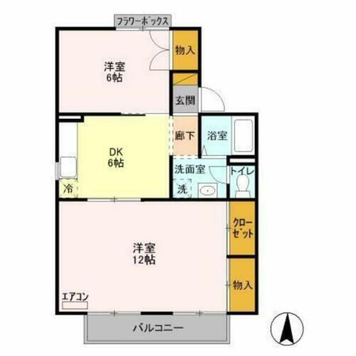 千葉県千葉市緑区おゆみ野中央６丁目 鎌取駅 2DK アパート 賃貸物件詳細