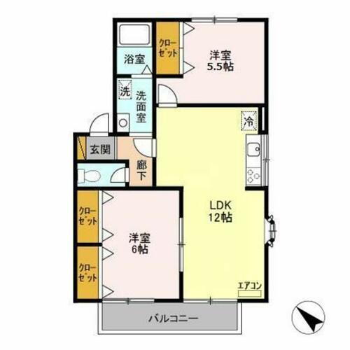 千葉県千葉市緑区おゆみ野６丁目 鎌取駅 2LDK アパート 賃貸物件詳細