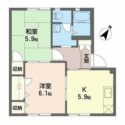 静岡県掛川市中 2K アパート 賃貸物件詳細