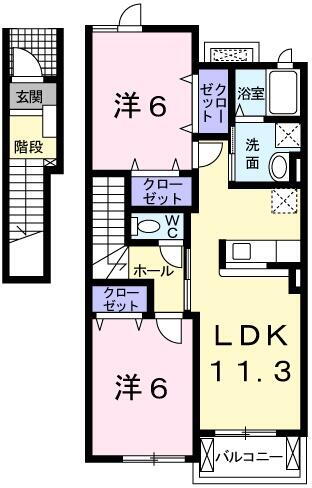 兵庫県相生市汐見台 相生駅 2LDK アパート 賃貸物件詳細