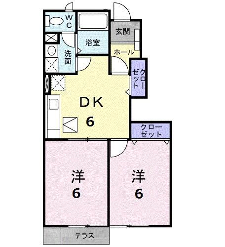 静岡県掛川市上西郷 掛川駅 2DK アパート 賃貸物件詳細