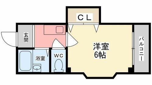 ビレッジ中島 2階 1K 賃貸物件詳細