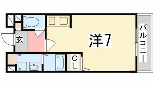 兵庫県姫路市飾磨区中島 妻鹿駅 1K アパート 賃貸物件詳細