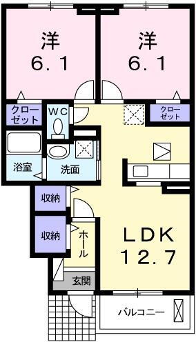 兵庫県姫路市継 八家駅 2LDK アパート 賃貸物件詳細