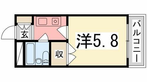 兵庫県姫路市南駅前町 姫路駅 1K マンション 賃貸物件詳細