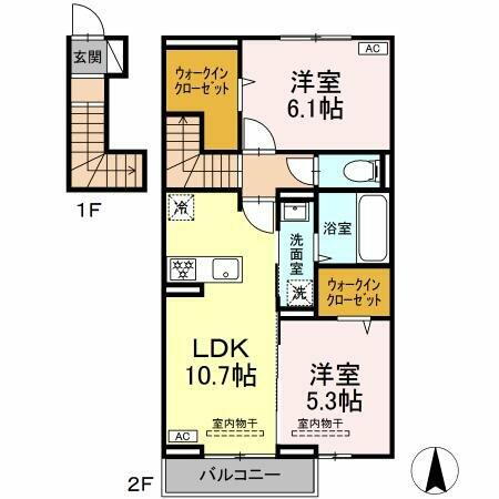 広島県福山市御幸町大字森脇 賃貸アパート