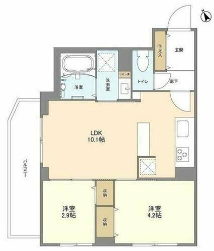 東京都大田区北馬込２丁目 馬込駅 2LDK マンション 賃貸物件詳細