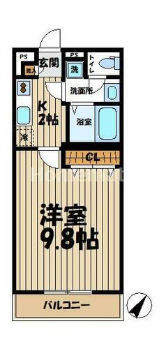 神奈川県鎌倉市台５丁目 大船駅 1K マンション 賃貸物件詳細