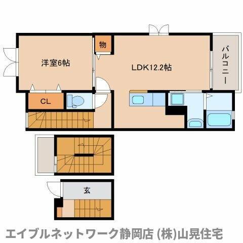 静岡県静岡市葵区沓谷６丁目 古庄駅 1LDK アパート 賃貸物件詳細