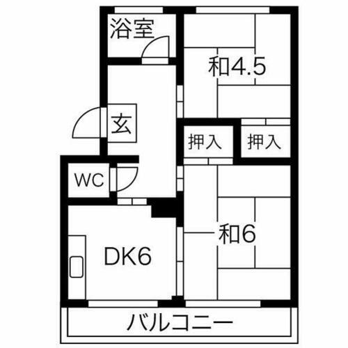 北海道札幌市豊平区月寒東五条１６丁目 南郷１８丁目駅 2DK マンション 賃貸物件詳細