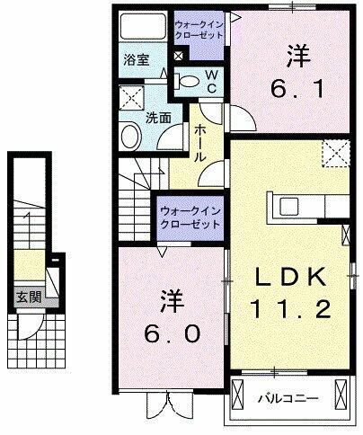 群馬県伊勢崎市境女塚 世良田駅 2LDK アパート 賃貸物件詳細