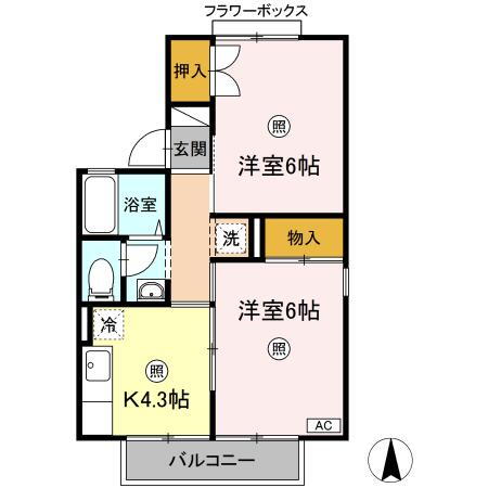 福島県いわき市小名浜中町境 泉駅 2K アパート 賃貸物件詳細