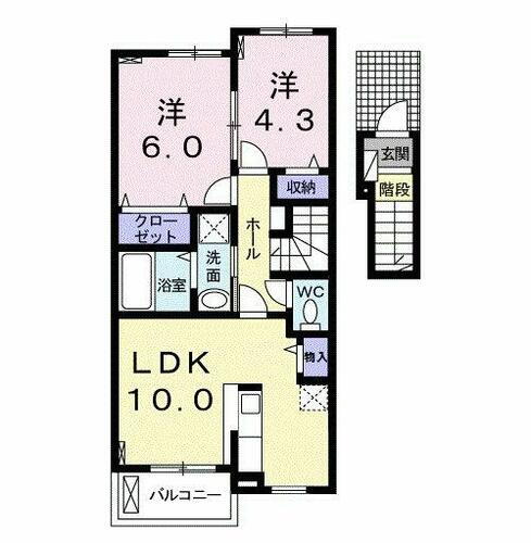 和歌山県紀の川市畑野上 下井阪駅 2LDK アパート 賃貸物件詳細