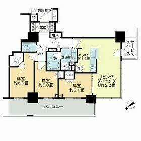 プラウドタワー平井 23階 3LDK 賃貸物件詳細