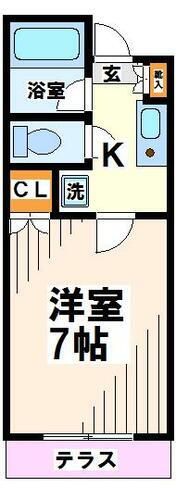 東京都府中市緑町１丁目 府中駅 1K アパート 賃貸物件詳細