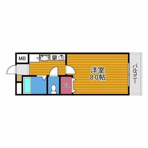 セイント 2階 1K 賃貸物件詳細