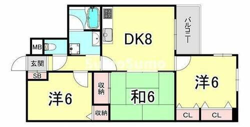兵庫県芦屋市東山町 芦屋川駅 3DK マンション 賃貸物件詳細