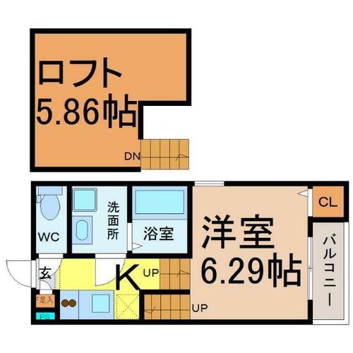 愛知県名古屋市南区外山２丁目 鶴里駅 1K アパート 賃貸物件詳細