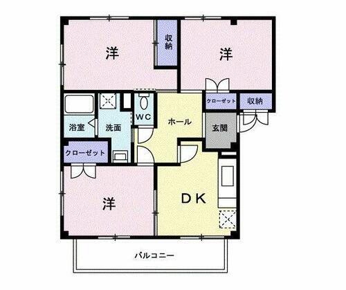 千葉県我孫子市日秀 湖北駅 3DK アパート 賃貸物件詳細
