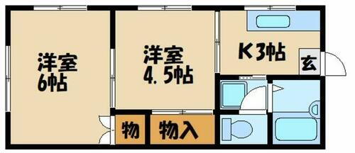東京都府中市紅葉丘３丁目 多磨駅 2K マンション 賃貸物件詳細