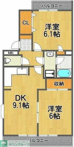 千葉県松戸市日暮８丁目 みのり台駅 2DK マンション 賃貸物件詳細